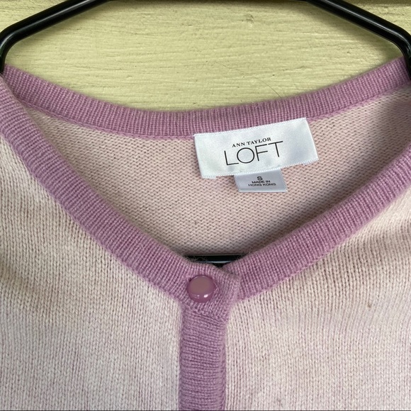 Beautiful pink/purple color block sweater - Picture 2 of 4